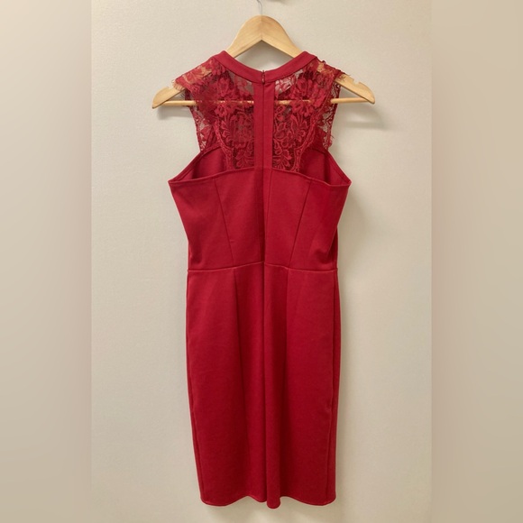 Red lace dress size S - Picture 2 of 8